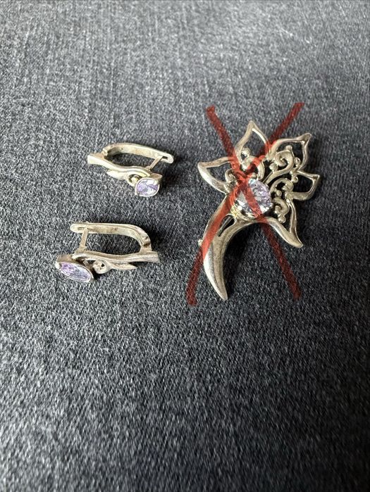 Серьги  серебро 925