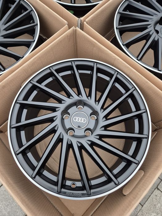 Felgi 18" 5x112 Audi BMW VW Seat Skoda Mercedes Nowe Czarne TPMS | #KT17