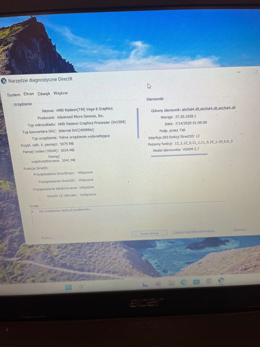 Laptop Acer Aspire 3 A315-42 Ryzen 5 3500U 8GB RAM SSD 256GB WINDOWS11