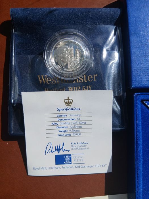 Две памятные серебряные монеты США, АНГЛИИ