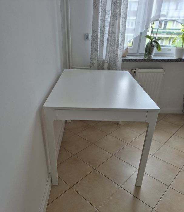 Stół 120 (180) x 80 rozkładany lite drewno KEA Ekedalen