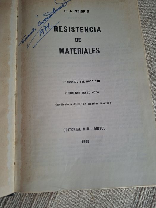 Resistência dos Materiais livro em língua espanhola