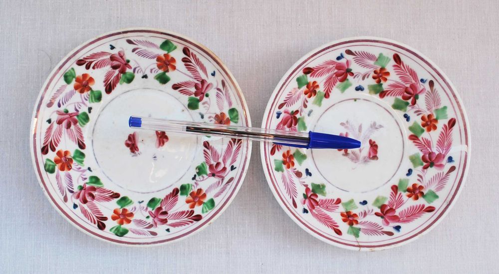 2 antique porcelain cups with extensive use64584286035202125