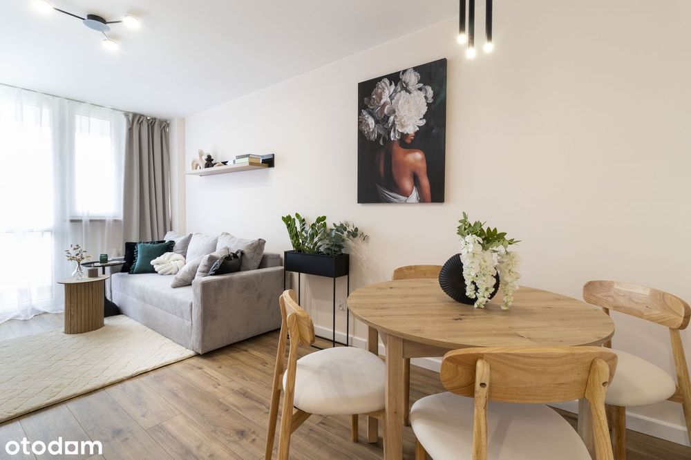 Nowe życie w nowym wnętrzu–2pokoje,2 p. balkon, niski blok, POD KLUCZ