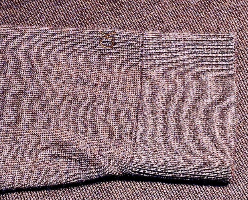 CALVIN KLEIN golf sweter M brązowy merino jedwabisty CK smedley hugo