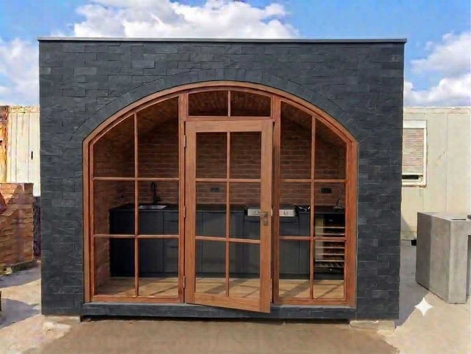kuchnia ogrodowa , grill , wędzarnia ,  schron , piwniczka betonowa , ogród zimowy , piwnica ,
