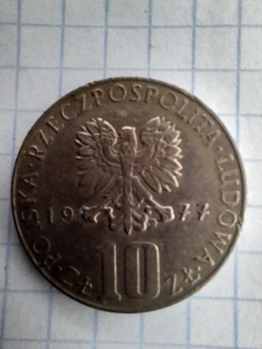10zl 1977 Boleslaw Prus.ladna