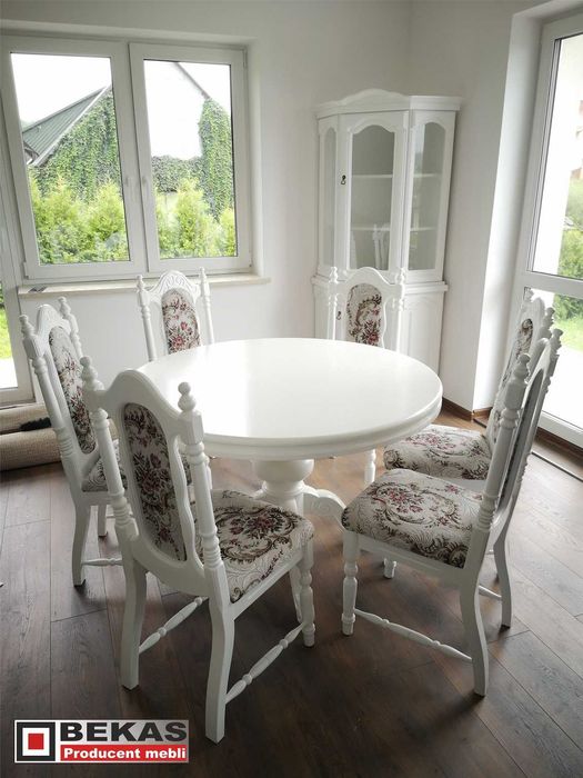 Stylowa Prowansalska Komoda 180 z Dębowym Blatem BEKAS Producent