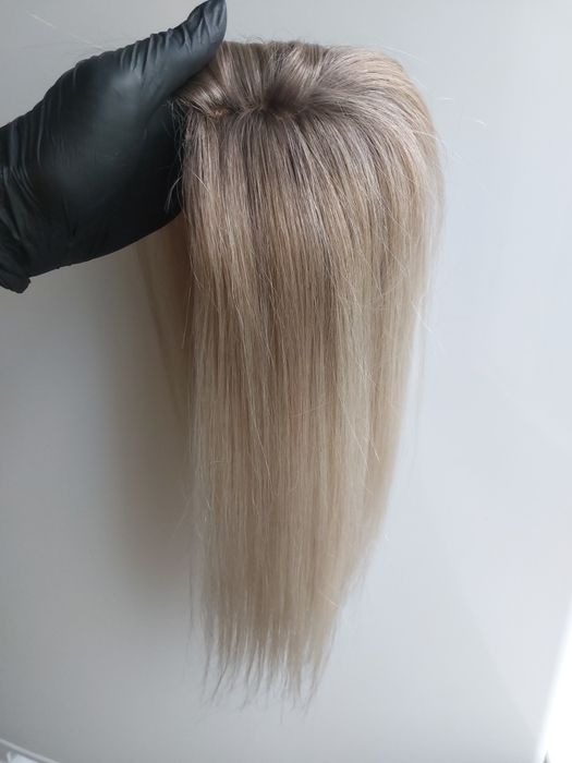 Topper 100% naturalny włos blond odrost