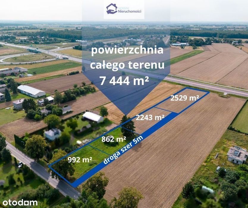 4 działki, Marynin, Konopnica, bez podatku Pcc