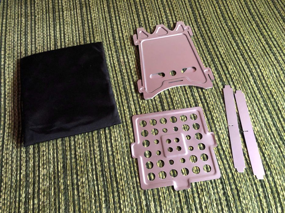 Składany piecyk, kuchenka turystyczna na drewno survival namiot