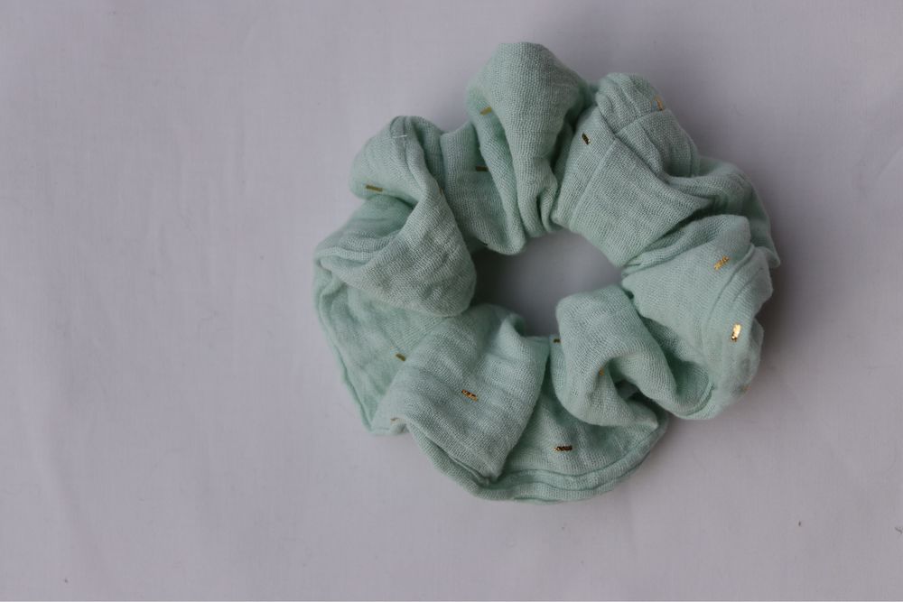 Scrunchie verde menta