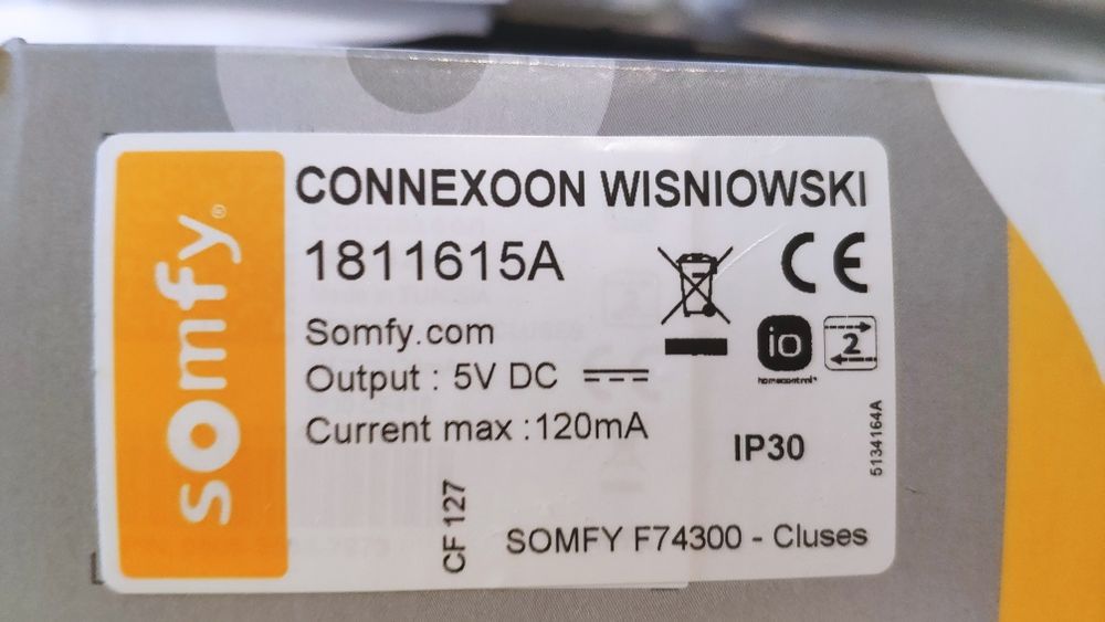 Somfy connexoon Wisniowski