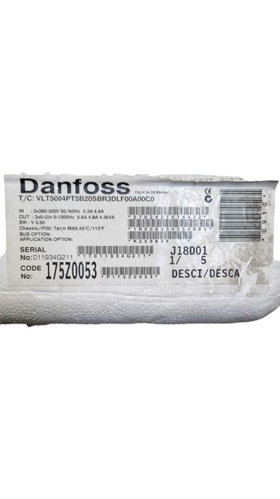 НОВІ Частотники Danfoss VLT5000 / VLT6000 0.75-4 кВт поставка 10 днів