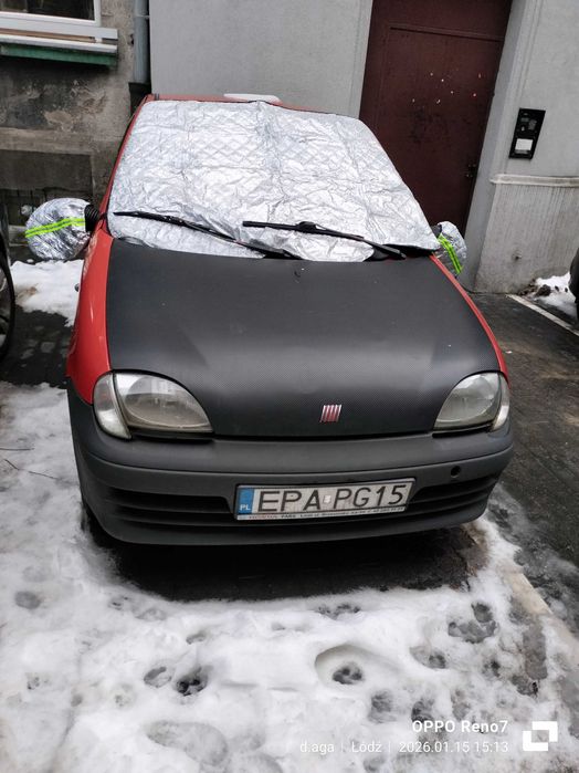 Seicento czerwone, sprawne, 2003, benzyna z gazem, mega auto