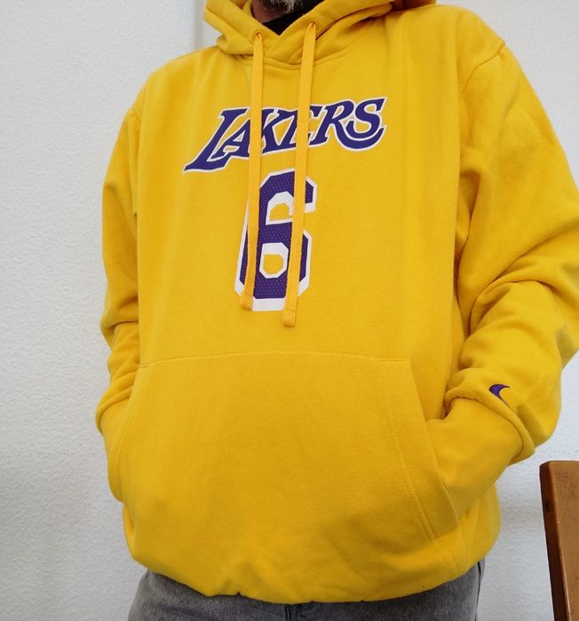 “Hoodie Lakers amarelo NBA M (veste L)  streetwear”