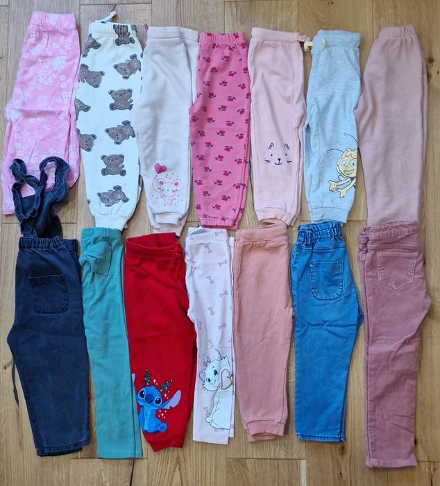 Paka ubranek dla dziewczynki 86-92 63 sztuki