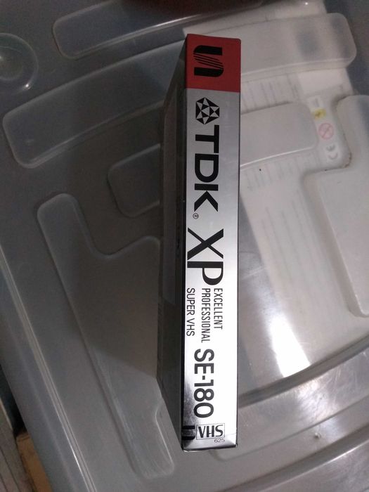 Cassetes VHS Vintage TDK S VHS SE-180, NOVAS!