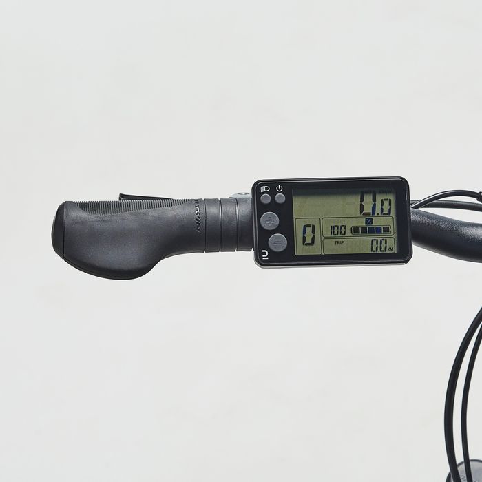 Bicicleta de Trekking Elétrica Quadro Alto Riverside 520 E Cinzento