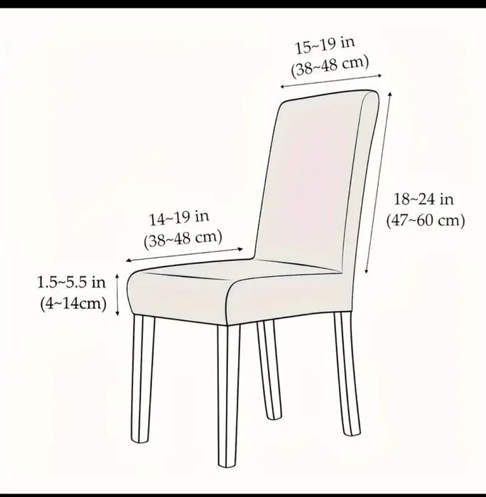 Pokrowce do krzesełek za 4 sztuki