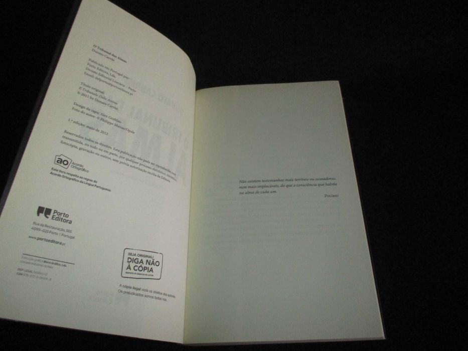 Livro O Tribunal das almas Donato Carrisi