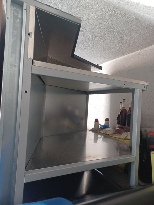 Módulo inox com 3 prateleiras