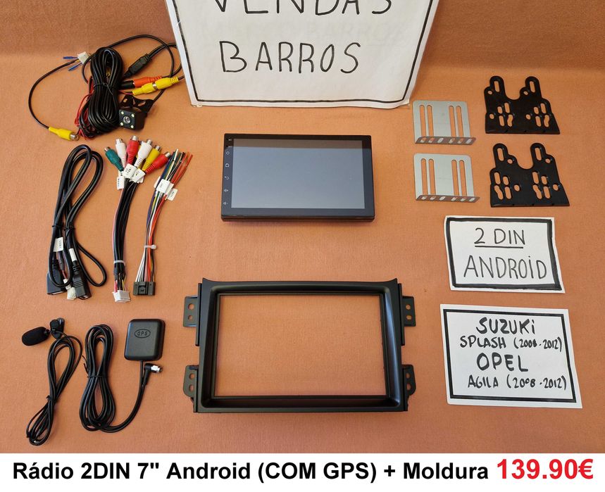 (NOVO) Rádio 2DIN • Suzuki ALTO / SX4 / SPLASH • Android [4+64GB]