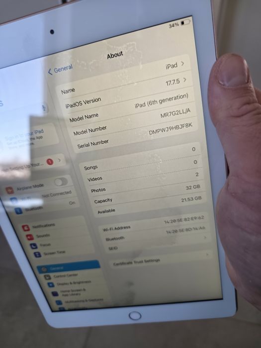 iPad 6 покоління. 32GB. Gold. Без обмежень. Гарантія