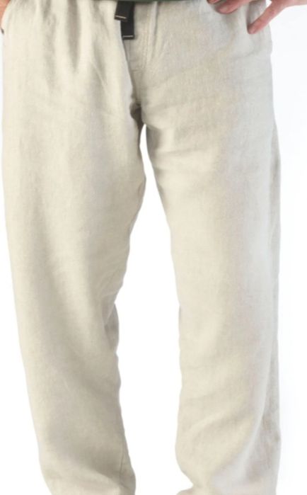 Spodnie męskie joggery Len . Promocja Pakkery