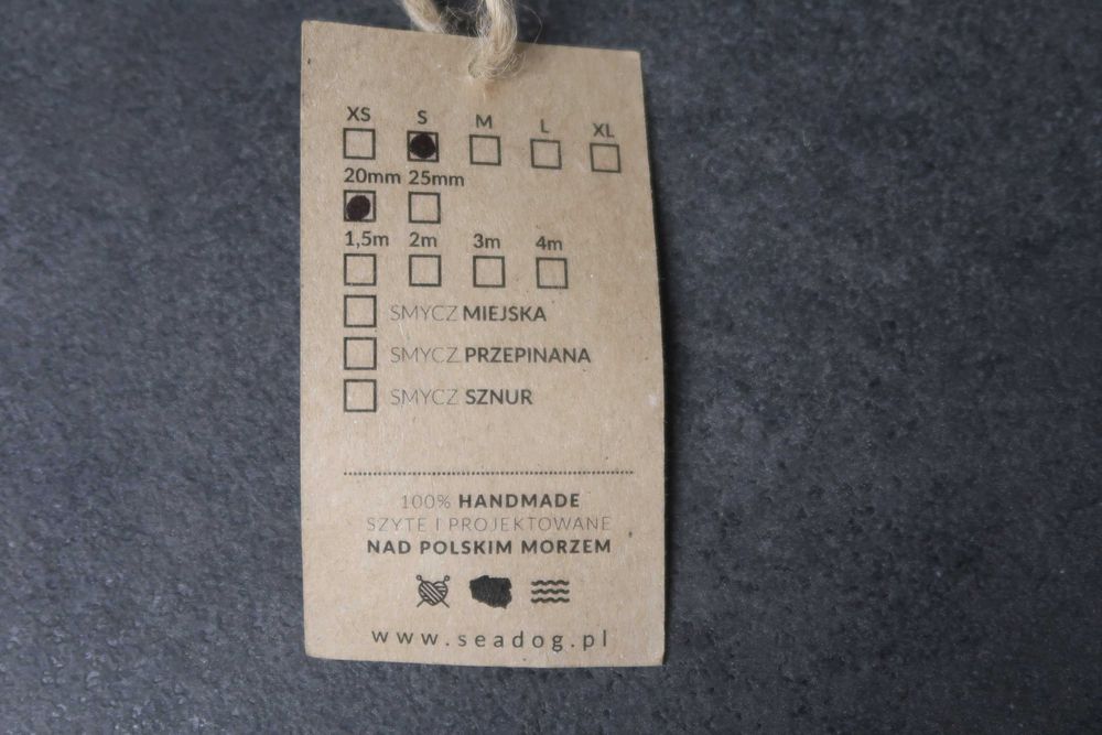 Szelki Seadg zielone w kaczki 20 mm grubości tasiemki rozmiar S