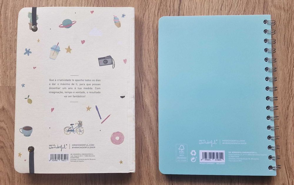 Conjunto Mr. Wonderful - Bullet Journal + Bloco de Notas