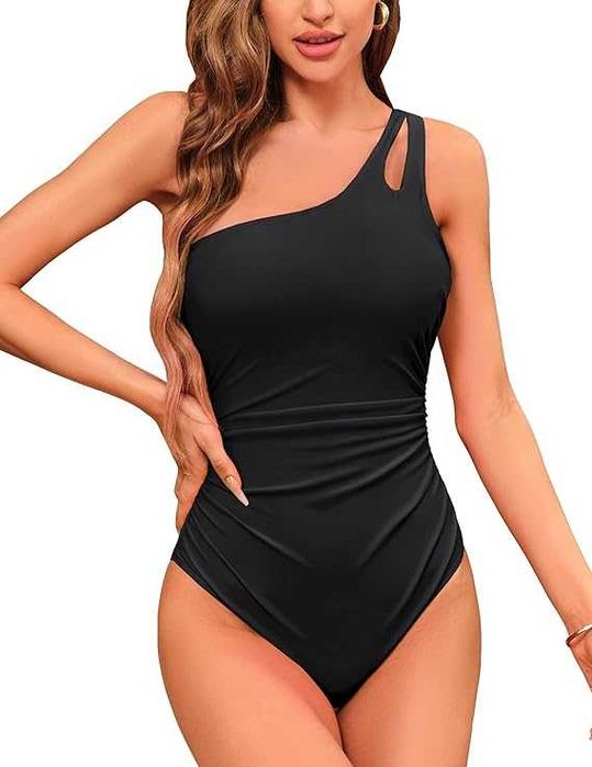 NOWY DAMSKI STRÓJ KĄPIELOWY KOSTIUM jednoczęściowy na jedno ramię M