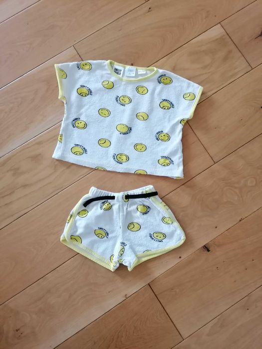 Zara Smile komplet bluzka i spodenki 98 cm 2-3 lata