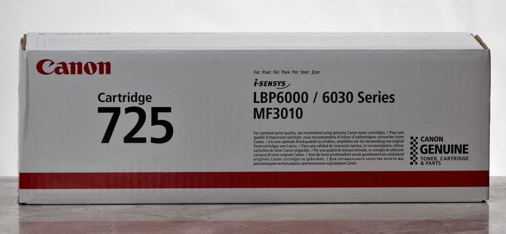 Картридж CANON 725 LBP-6000/MF3010, Bk, 1.6 т.к. Cartridge 725