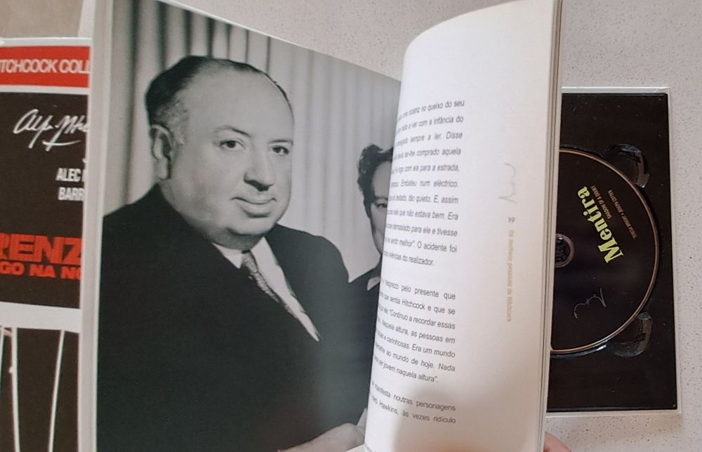 Coleção DVD com livro Alfred Hitchcock