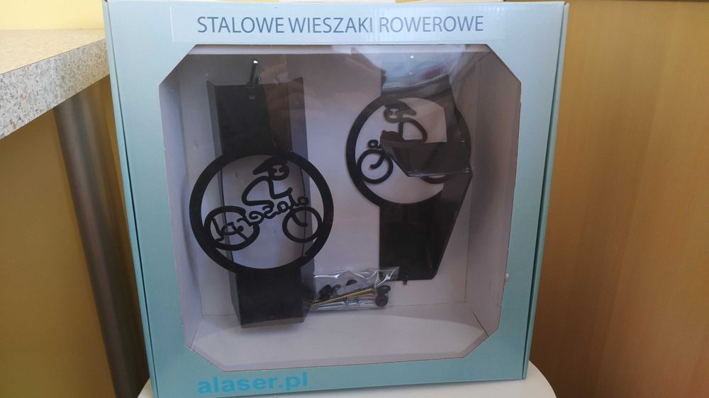 Wieszak na rower ozdobny ze stali