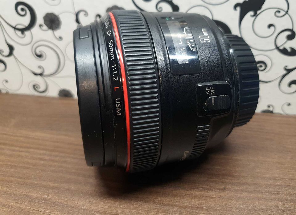 Lente canon 50mm f/1.2L USM