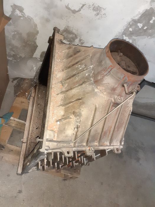 Recuperador de calor a lenha.