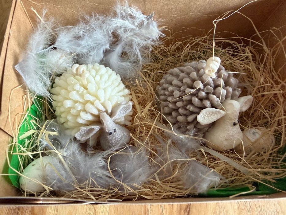 Zestaw świeczek owieczki handmade