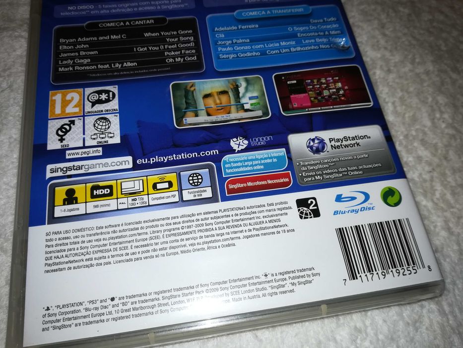 singstar, starter pack - jogo ps3 (jogo playstation 3)