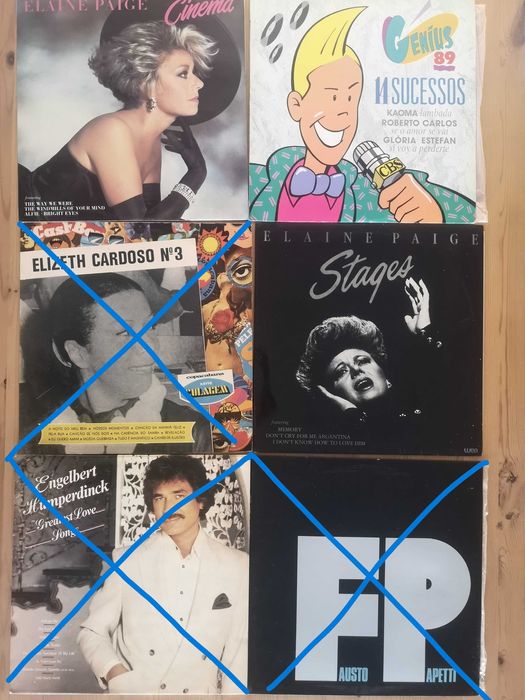 Discos de vinil dos anos '70, '80 e '90 - LP's e singles