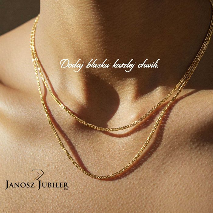 Złote ŁAŃCUSZKI- próby 0,585