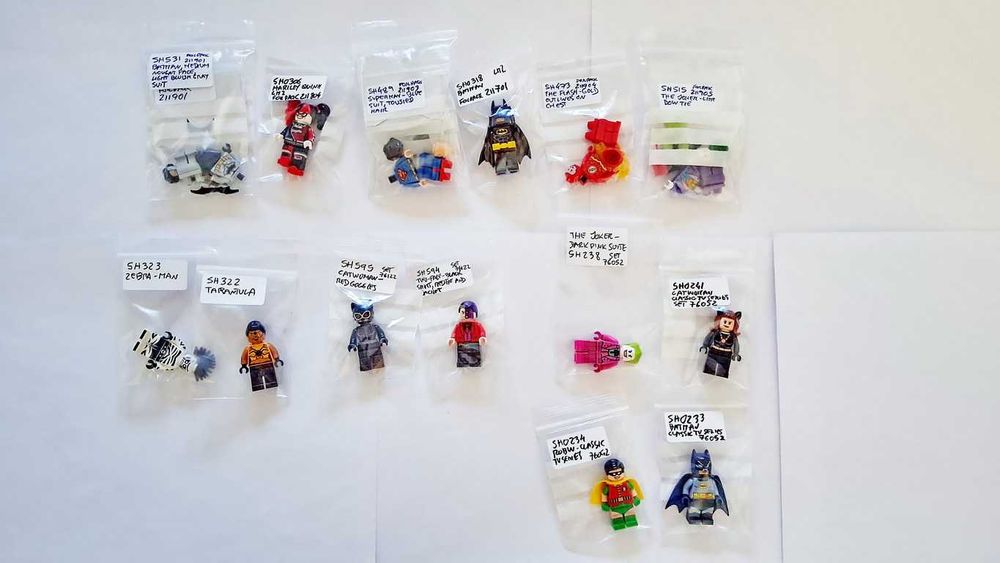 Lego Super Heroes Marvel DC Batman Movie Lote Minifiguras novas montadas