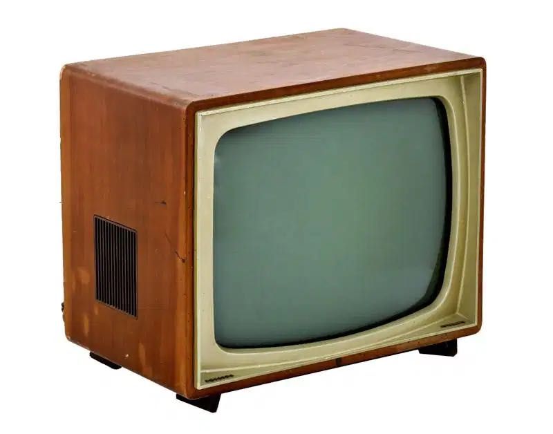 Televisão Vintage Philips (Anos 50/60) – Design Mid-Century em Madeira