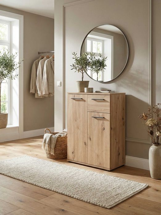 Komoda z szafkami do sypialni salonu 60x85x35cm Dąb Artisan