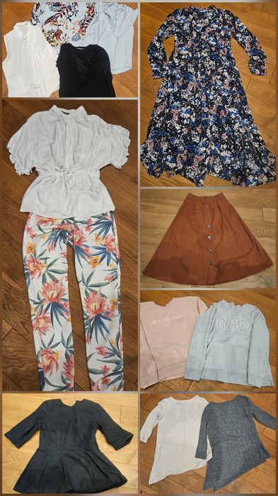 Paczka (14 sztuk) ubrania damskie rozm. 34/XS/S Zara Mango H&M Stradivarius Mohito i inne