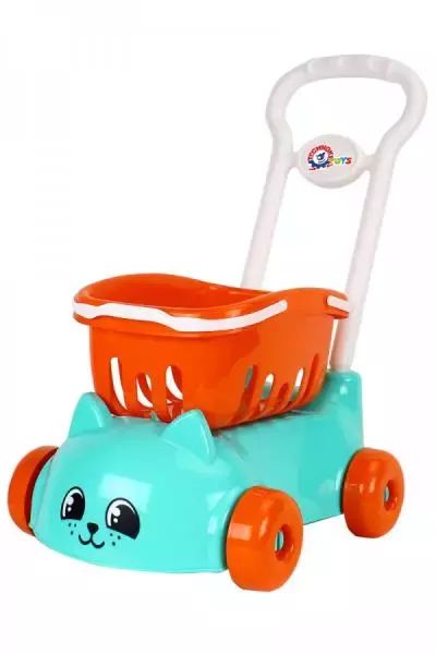 Wózek Sklepowy Z Koszykiem. Technok. Nowy Produkt