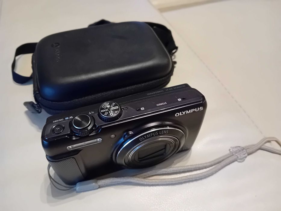 Máquina Fotográfica Olympus SH21 16MP + cartão + baterias