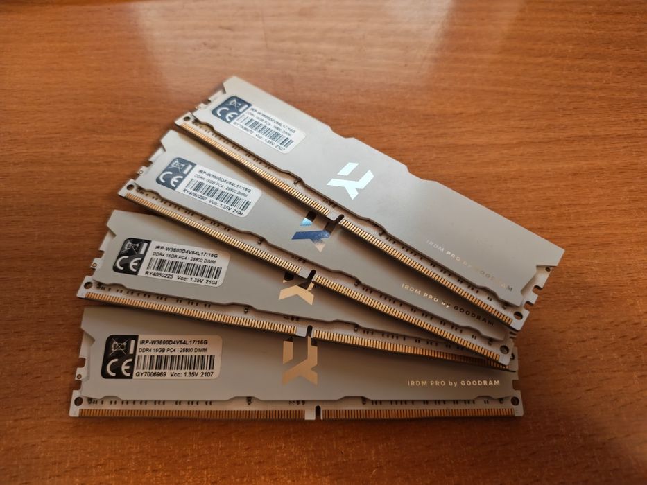 Pamięć RAM DDR4 GoodRam 4x16 GB 3600 CL17 Białe