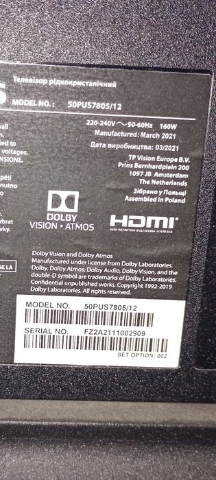 Telewizor Philips 50PUS7805/12